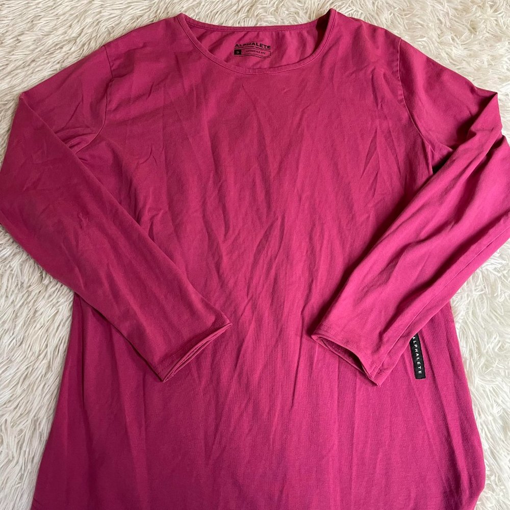 Mens Alphalete Pink Long Sleeve - Small